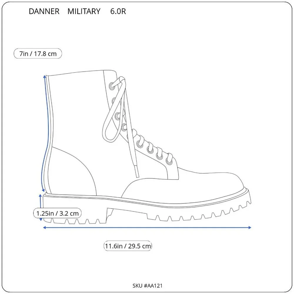 Danner USMC Rat 8 Inch Mojave Steel Toe Boot USA Made SZ 6R 15610X ASTM F2413-11